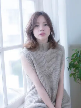 セミロング INCE HAIR 竹牟礼翔のヘアスタイル