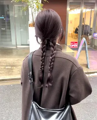 セミロング カラー REINA☁️透明感 カラー/ぷつっと♡のヘアスタイル
