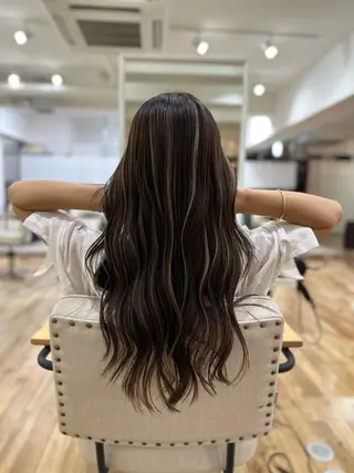 ロング カラー ヘアアレンジ 久米 治仁のヘアスタイル