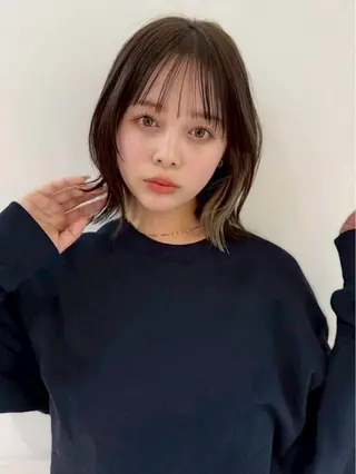 ミディアム 🎀ゆうな/艶髪/ 透明感カラー🎀のヘアスタイル