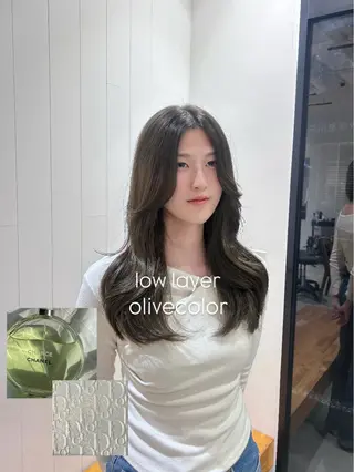 ロング カラー 顔周り/レイヤー 🤍マリノのヘアスタイル