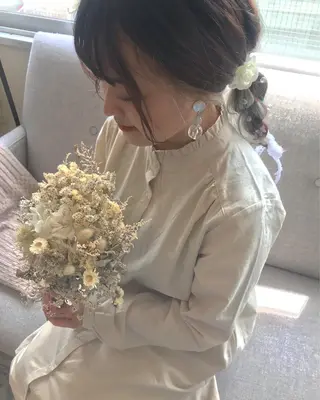 ロング カラー パーマ ヘアアレンジ キッズ ✿ 𝚜𝚊𝚔𝚒 ✿のヘアスタイル