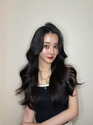 ロング カラー ワンホン×韓国/ 髪質改善/itaruのヘアスタイル