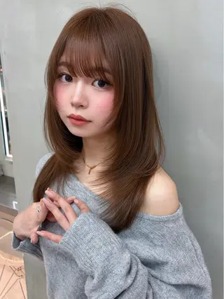 ミディアム カラー ヘアアレンジ 【博多髪質改善】 吉村　清志のヘアスタイル