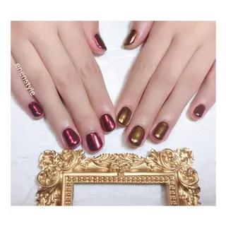 ショート ネイル 👑enen style👑のネイルデザイン