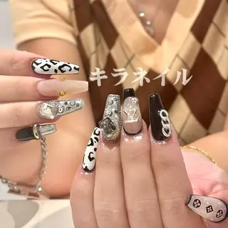 ネイル 🎀kira 長さだし💗モチ最高のネイルデザイン
