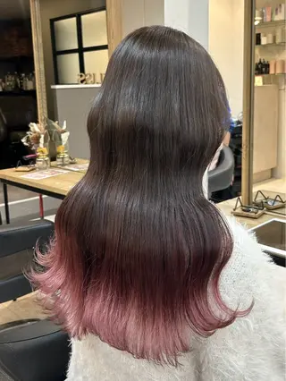 ロング カラー y u i ★ 梅田美容室のヘアスタイル