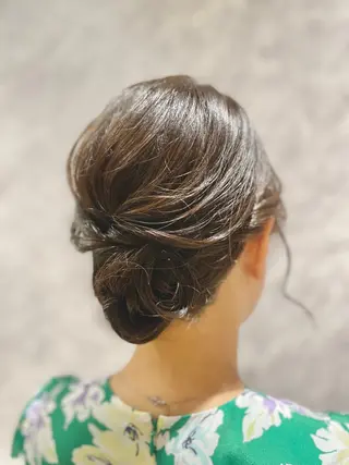 ミディアム ヘアアレンジ 【銀座】ヘアセット& イメコンSharmeのヘアスタイル