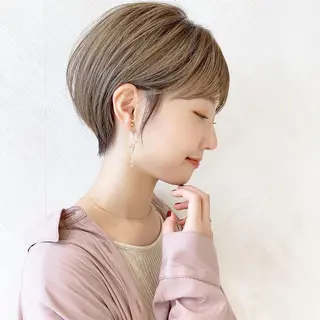ショート カラー 🌟モテ髪ショート 🌟店長 津賀涼のヘアスタイル