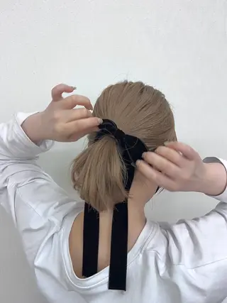 ミディアム カラー 藤野 莉奈のヘアスタイル