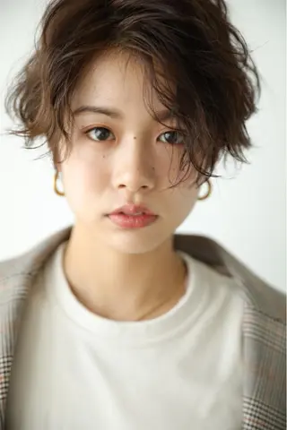 ショート カラー パーマ 竹本りんか/梅田/ 新大阪/天王寺のヘアスタイル