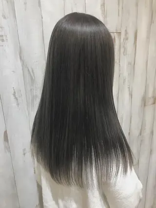 セミロング カラー パーマ ヘアアレンジ メンズ 鈴木 まりやのヘアスタイル