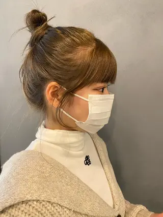 ミディアム カラー 砂原 ひよりのヘアスタイル