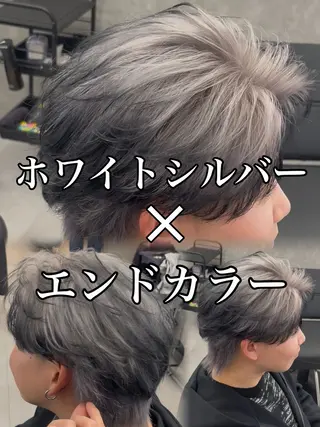 ショート カラー ヘアアレンジ メンズ 【札幌メンズ特化】 🔥RIKU🔥のヘアスタイル