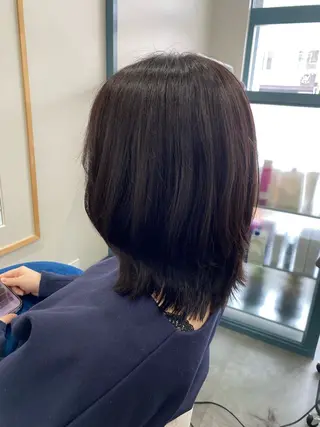 ミディアム カジカワサキ/髪質 改善/クロスパーマのヘアスタイル