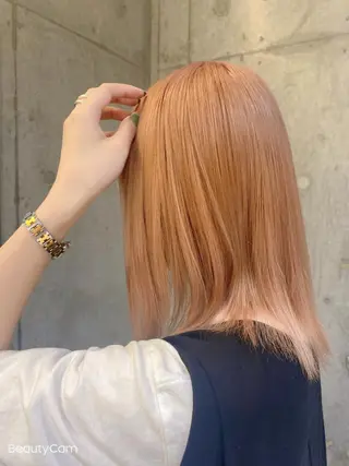 カラー ヘアアレンジ 艶感/韓国風 🤍moeka🤍のヘアスタイル