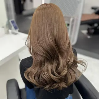 ロング カラー 透明感♡やわらかブラ ウンヘア♡銀座美容室のヘアスタイル