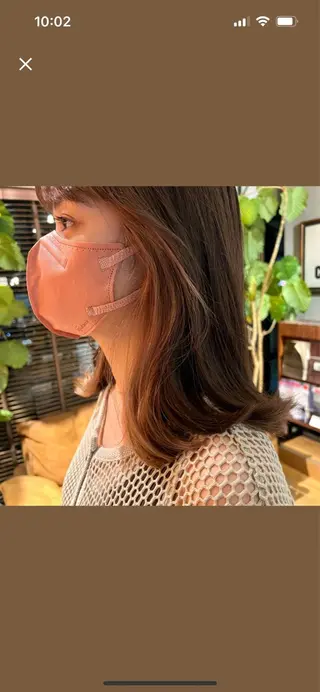 カラー 似合わせカット✂︎ 艶カラー・*:湊七海のヘアスタイル
