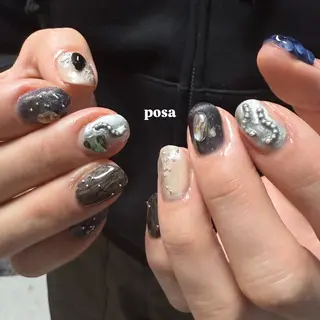 ネイル posa nail モエミのネイルデザイン
