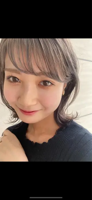 ミディアム カラー ヘアアレンジ 溝口 ひなこのマツエク・マツパデザイン