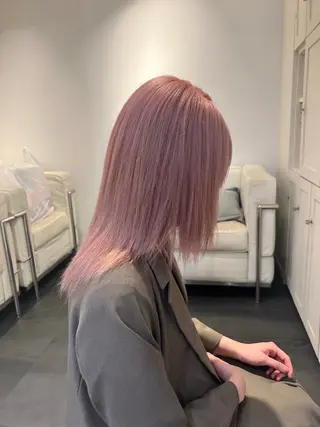 セミロング カラー 齋藤 瑞樹のヘアスタイル