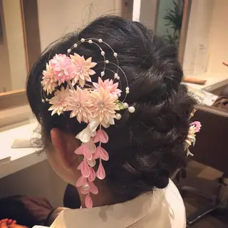 ヘアアレンジ ショート×カラー 🦊堀米早紀【荻窪】のマツエク・マツパデザイン