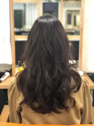 ロング カラー 美髪矯正 🌈髪質改善 山下のヘアスタイル
