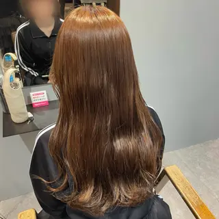 ロング Mimi🎀ブリーチ なし透明感 Ｗカラーのヘアスタイル