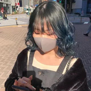 ミディアム カラー ゆう🫧 透明感/ハイトーンのヘアスタイル