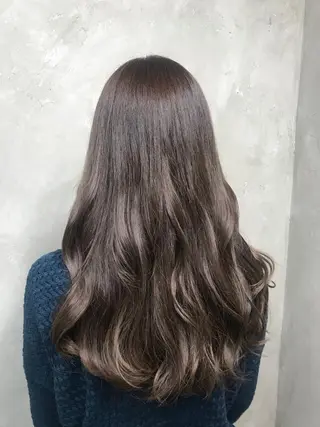 ロング カラー パーマ 🌈髪質改善💕 縮毛矯正✨青木まで✨のヘアスタイル