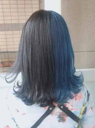 ロング カラー 岩谷/ブリーチ 🪽透明感カラーのヘアスタイル
