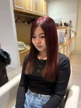 ロング カラー Kurumi 🩰カットモデル募集のヘアスタイル