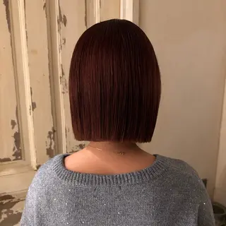 ミディアム カラー 笹原 叶のヘアスタイル