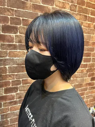 ミディアム カラー パーマ ヘアアレンジ メンズ キッズ ネイル マツエク・マツパ アイブロウ 久木原 ゆりのヘアスタイル