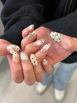 ネイル 暖色カラー/ ネイル momo🍀☆*:°のネイルデザイン