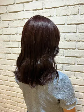 ロング カラー かとう はるかのヘアスタイル