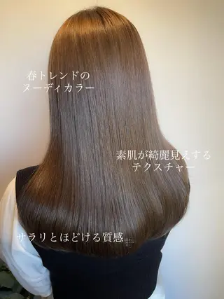 セミロング カラー ヘアアレンジ topstylist 芳賀みなみのヘアスタイル