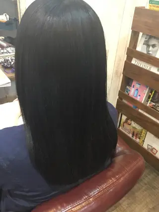 セミロング パーマ 金崎 新吾のヘアスタイル