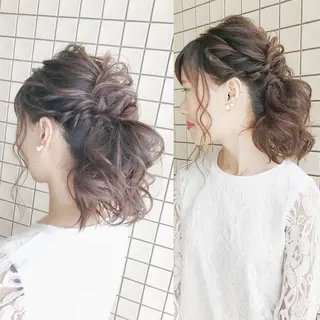 ロング ヘアアレンジ 早朝✨ヘアセット 着付け/清水玲歌のヘアスタイル
