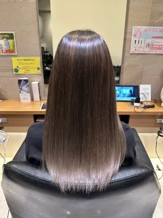 ロング カラー hum立川 水野由香のヘアスタイル