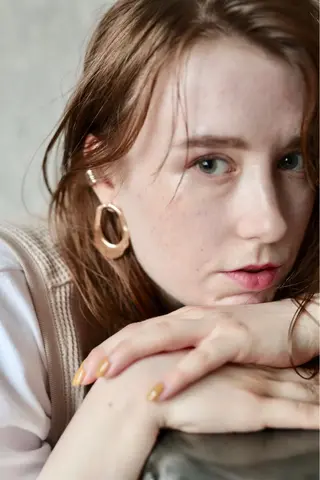 セミロング 森貴裕/ベージュ/ パーマ/オリーブのヘアスタイル