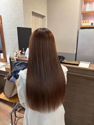 ロング カラー あべ ゆうかのヘアスタイル