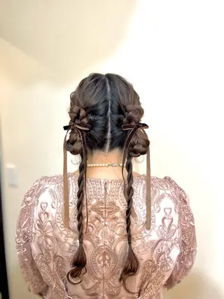 ヘアアレンジ 似合わせヘアメイク 💐オダギリチアキのヘアスタイル