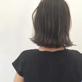 ミディアム カラー 池田 真由美のヘアスタイル