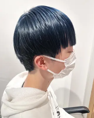 ショート カラー スキバサミを使わない カット🌼唯🌼のヘアスタイル