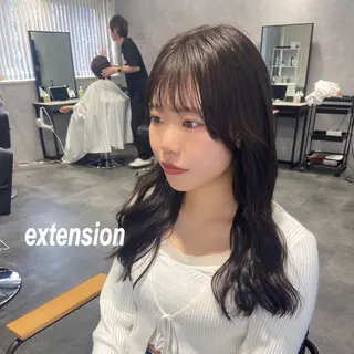 ロング プルエクステ/インナ ーカラー🦊はるなのヘアスタイル
