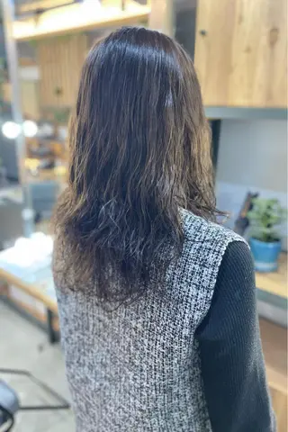 ロング パーマ 菊地 紗矢のヘアスタイル