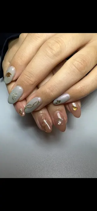 セミロング shandy nailのネイルデザイン