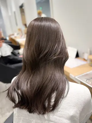 ロング カラー 巻ける髪質改善🫧ハ イライト/永田汰伊智のヘアスタイル