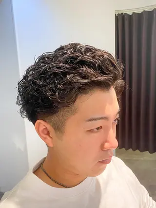 ショート パーマ メンズ 【川西能勢口駅1分】 木村　翔乃佑のヘアスタイル